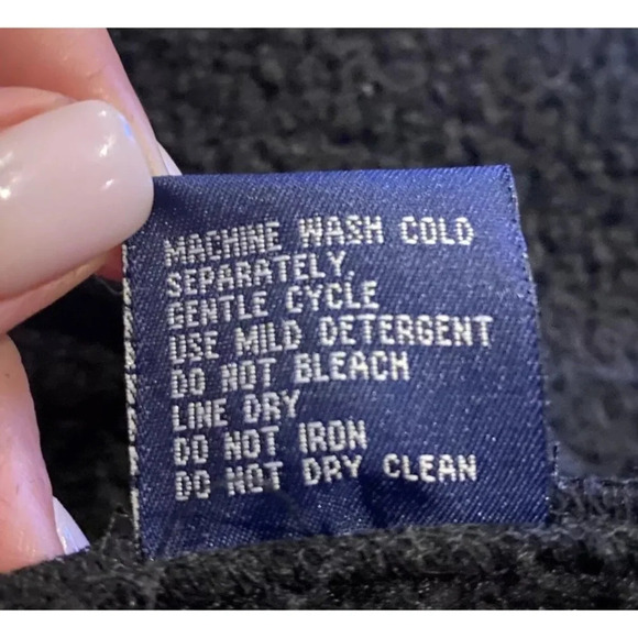 Mackintosh New England Black Faux Shearling Coat Jacket‎ Womens Large - Picture 5 of 5